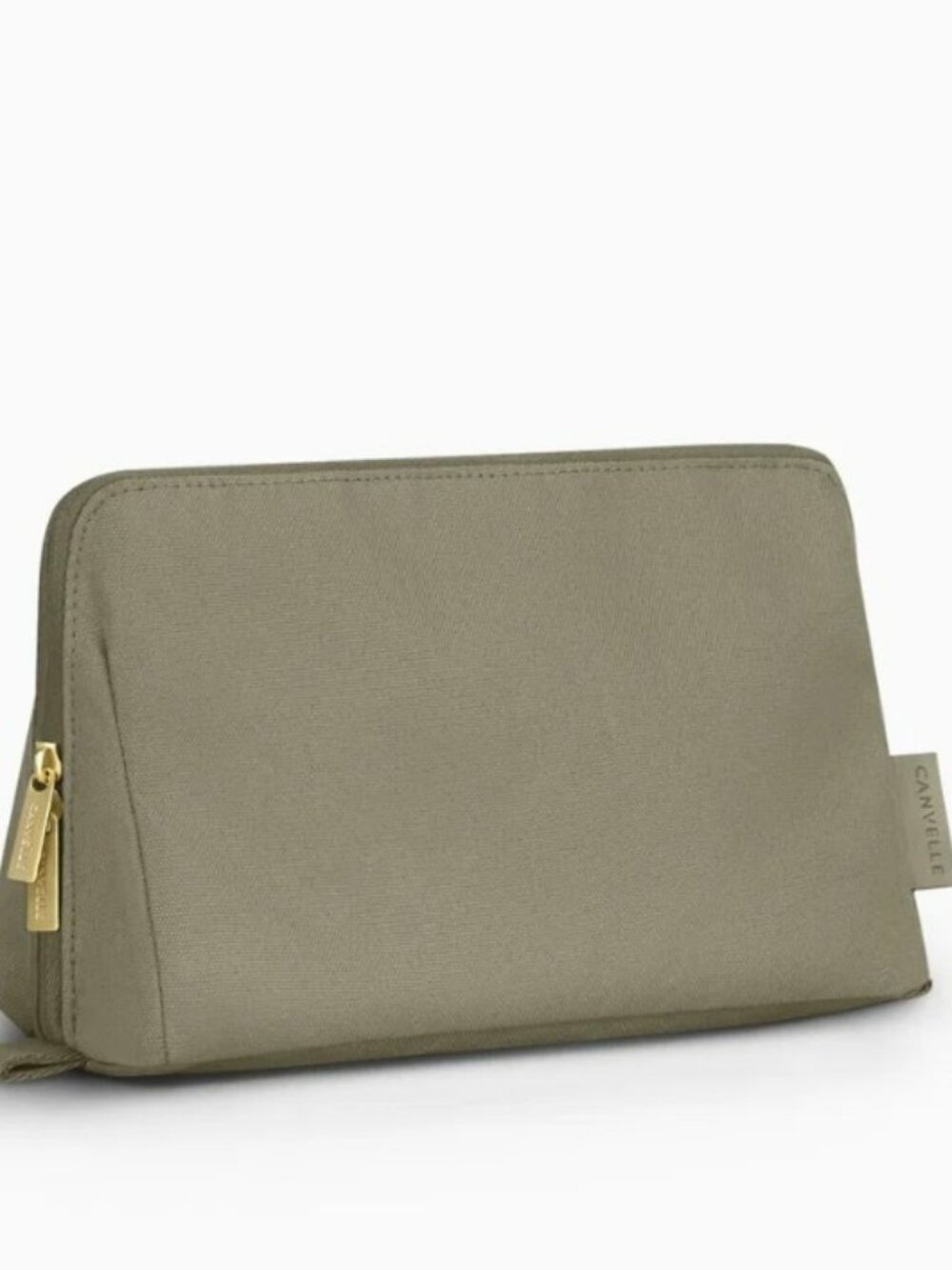 Canvelle Toiletry Bag Olive Medium NWOT Water Resistant Travel Organizer
